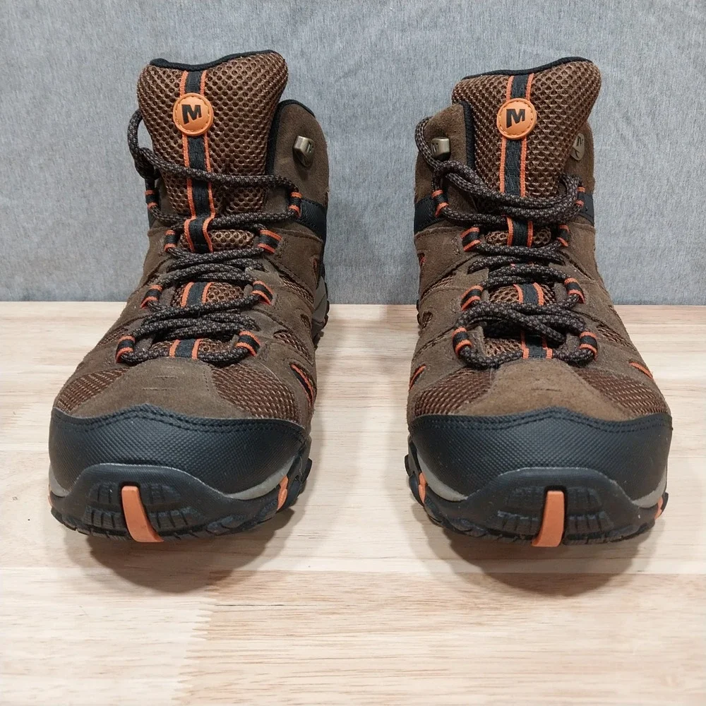 Merrell Hiking Boots Alverstone Mens Mid Waterproof J375804C Mens Size 8 Brown
